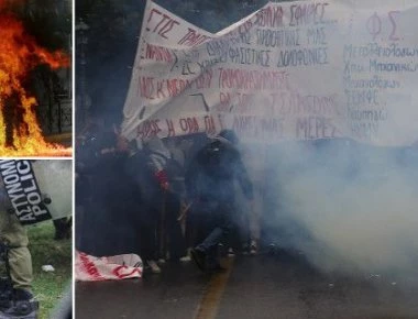 Επεισόδια στο κέντρο της Αθήνας για τον Γρηγορόπουλο - Ξύλο και χημικά (φωτο)